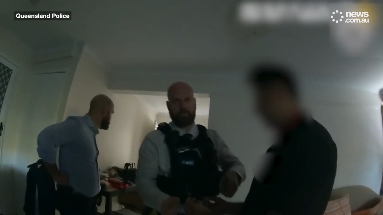 Moment police arrest Graeme Davidson over wife’s suspected drowning murder