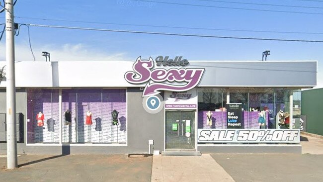 Trent Raymond White allegedly fled police after police found a stolen car outside the Hello Sexy adult store in Fyshwick Canberra. Generic Image. Picture: Google Streetview