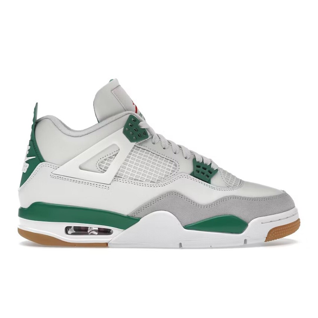 <p><strong>SHOP NOW:</strong> Jordan 4 Retro SB Pine Green, $510 from <a href="https://stockx.com/air-jordan-4-retro-sb-pine-green" target="_blank" rel="nofollow noopener"><strong>Stockx</strong></a></p>