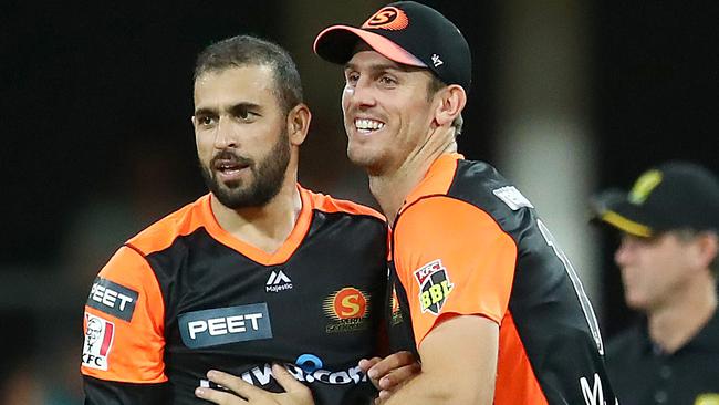 Scorchers spinner Fawad Ahmed took 4/16. Picture: Getty Images