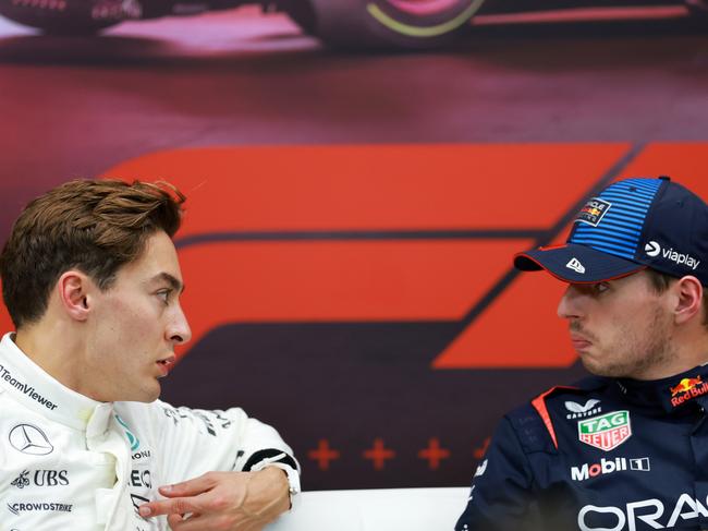 George Russell and Max Verstappen has a well-publicised spat.