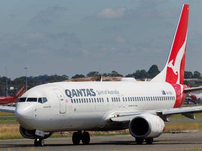 SYDNEY, AUSTRALIA - NewsWire Photos FEBRUARY 22, 2024: Generic photos of QANTAS planes at Sydney Airport today Picture: NCA NewsWire / David Swift