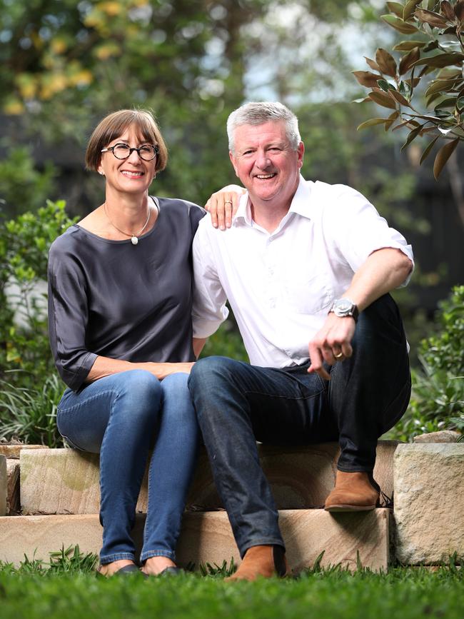 Patrick Condren with his wife Margaret. Picture: Peter Wallis