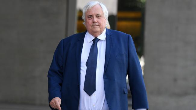 Businessman Clive Palmer is facing four charges for fraud and breaching director’s duties. Picture: AAP Image/Dan Peled.