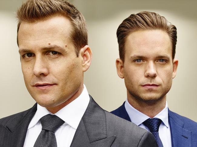 Gabriel Macht as Harvey Specter, Patrick J Adams as Michael Ross in <i>Suits</i>. Picture: Nigel Parry/USA Network