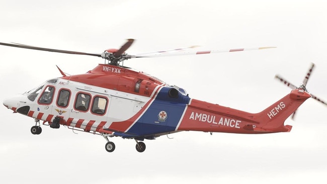 A man has been flown to a Melbourne hospital following a collision in Gippsland. Picture: Supplied