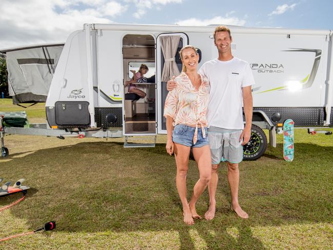 Wes Berg and wife Jade are coaches at Sunshine Beach.