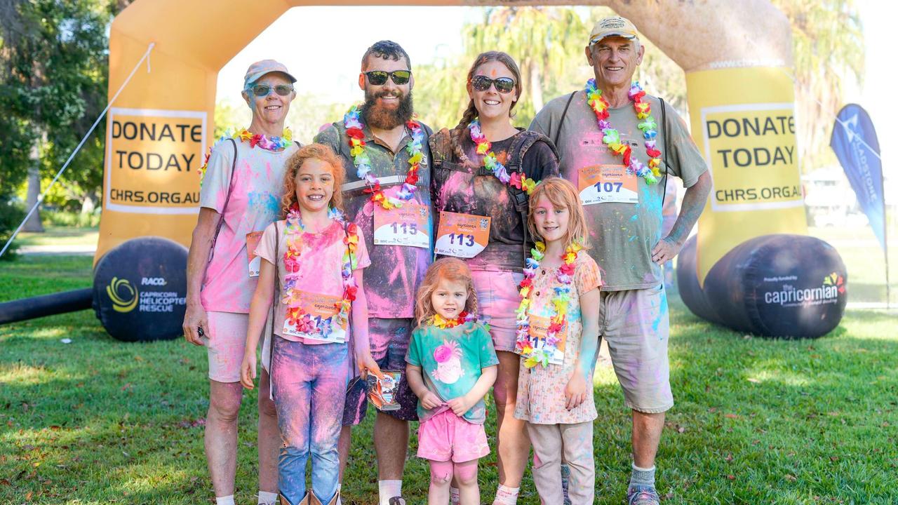 Photos from Cherryandjun Photography of the 2023 Gladstone Colour Me Capricorn fun run for the RACQ CapRescue.