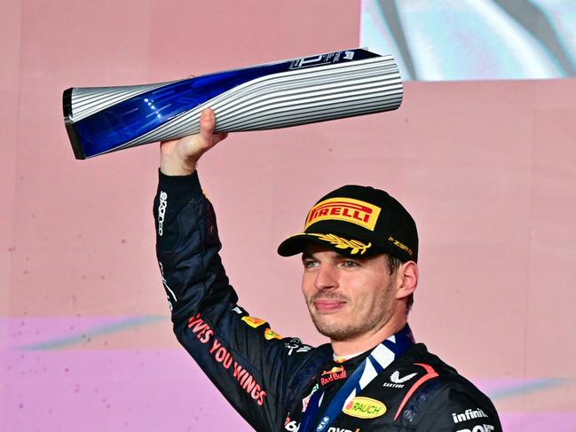 Max Verstappen launched a scathing criticism of George Russell. Picture: AFP