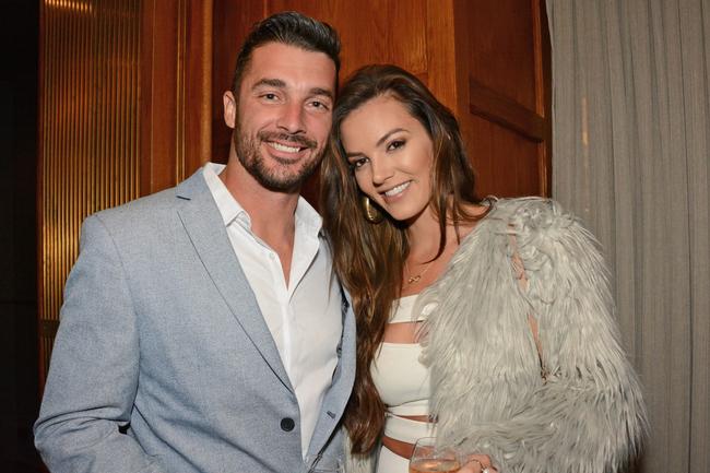 Dan Reardon and Amanda Blanks at the launch of Gold Coast Fashion Week at The Island, Surfers Paradise. Picture: Regina King