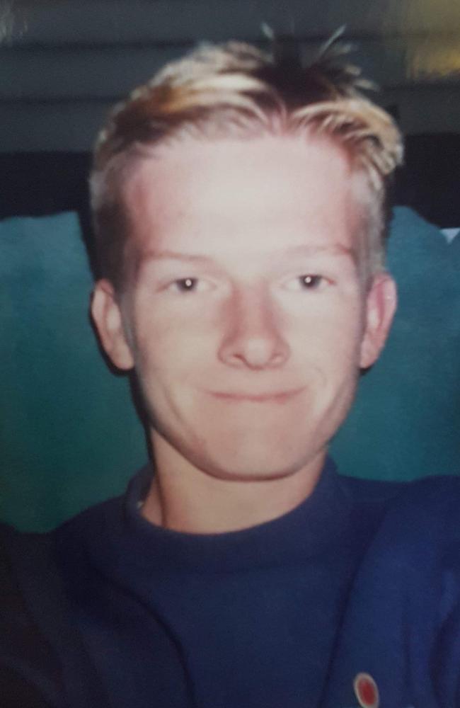 Mark Behrens pictured on his 16th birthday, a few weeks before the alleged assault.