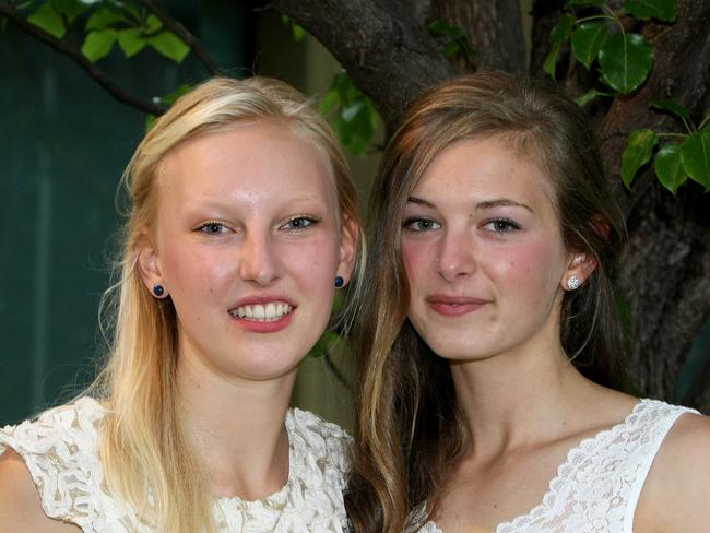 L to R: Jordan Wierenga Moore and Elsa Tatton at the Tarremah Steiner School Formal at Glen Albyn Estate at Taroona on Thursday 20 November 2014. Pic: Carolyn Docking