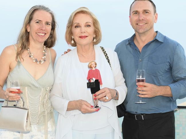 Ita Buttrose with her Niece Eve and Nephew Richard Buttrose. at the recent launch of Barbie’s 60th at North Bondi Surf Club. Picture: Darren Leigh Roberts