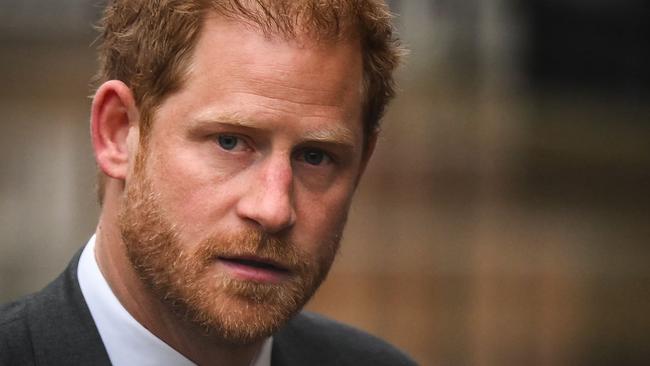 Prince Harry, Duke of Sussex arrives at the Royal Courts of Justice, Britain's High Court, in central London on March 28, 2023. (Photo by Daniel LEAL / AFP)