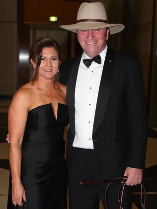 The former couple put on a united front at last year’s  Federal Parliament Midwinter Ball. Picture: Ray Strange