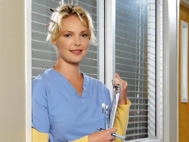 Drama ... Katherine Heigl rose to fame as Izzie Stephens in the early years of Grey's Anatomy. Picture: Supplied
