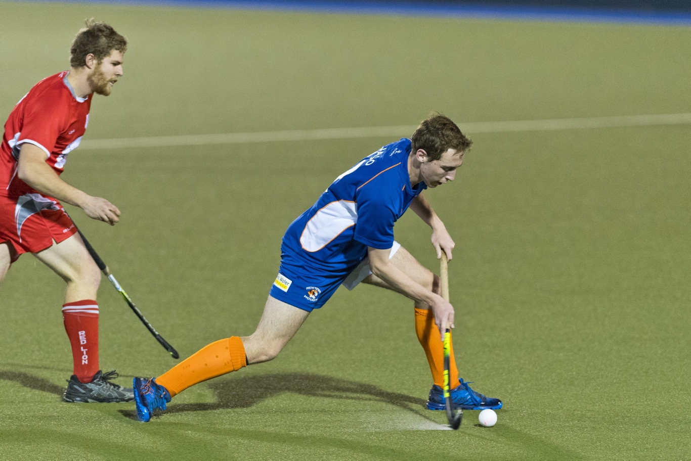 Hayden Jaso for Newtown against Red Lion in Toowoomba Hockey COVID Cup men round four at Clyde Park, Friday, July 31, 2020. Picture: Kevin Farmer