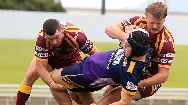 Storm’s Daniel Lazarus in a Cairns District Rugby League (CDRL) pre-season match between Edmonton Storm and Southern Suburbs Cockatoos at Barlow Park. PICTURE: JUSTIN BRIERTY