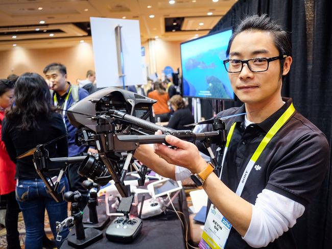 The DJI Inspire 1 Black Edition Drone. Photo: James Tindale/The Australian