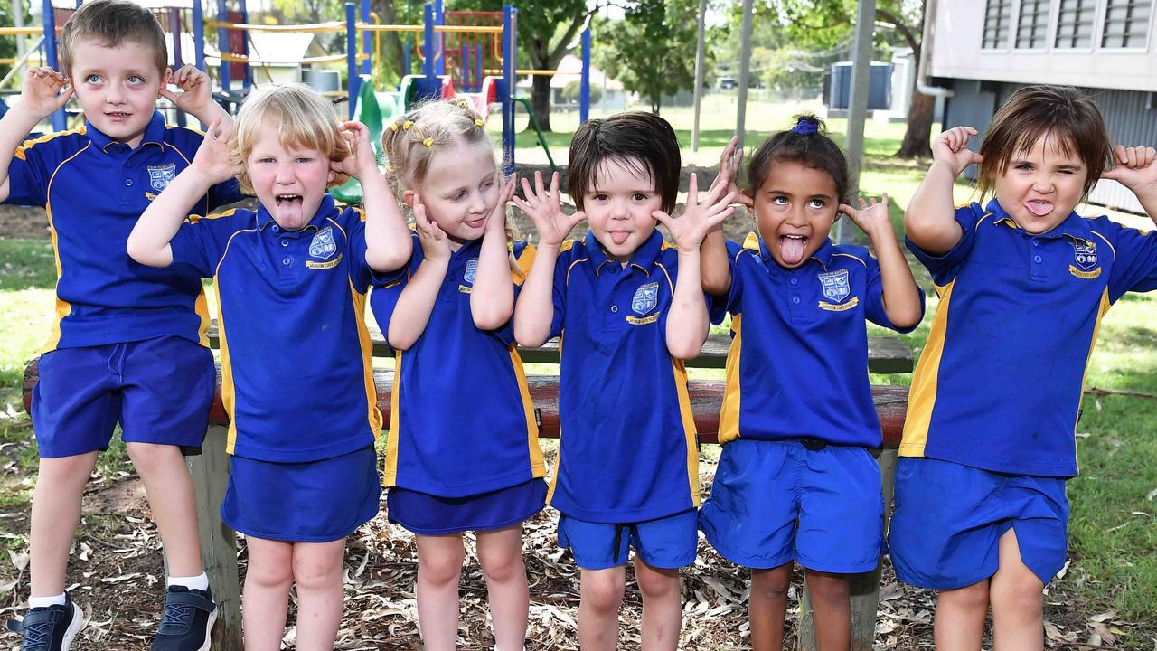 My First Year: Murgon State School Preps, Carter, Emily, Adley, Cara, Jamara, Cheryl. Picture: Patrick Woods.