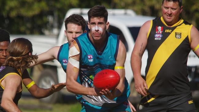 It was a tough day at the office for the Grafton Tigers AFL team on Saturday.