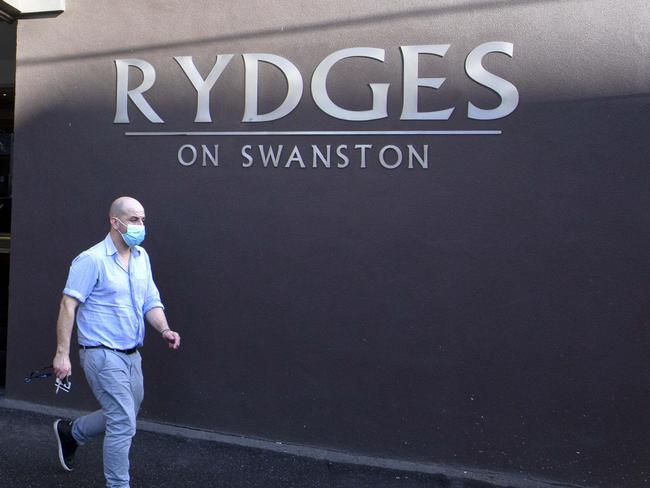 MELBOURNE, AUSTRALIA - NewsWire Photos AUGUST  14 2020: Rydges on Swanston hotel in Melbourne.Picture: NCA NewsWire / David Geraghty