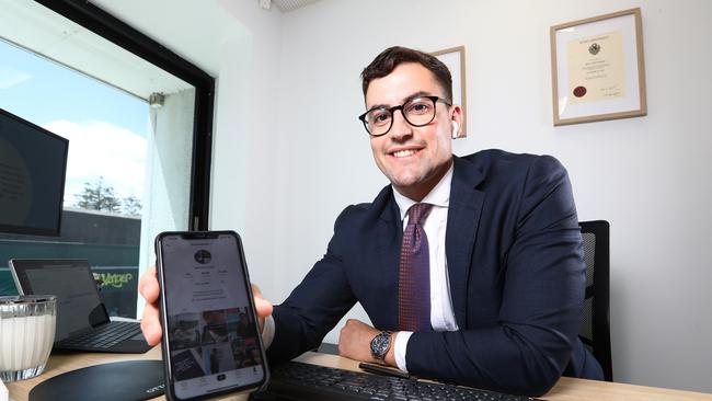 Lawyer James Diamond has built up a TikTok following of more than 35k in six weeks by giving basic legal advice on Tik Tok. Photograph: Jason O'Brien