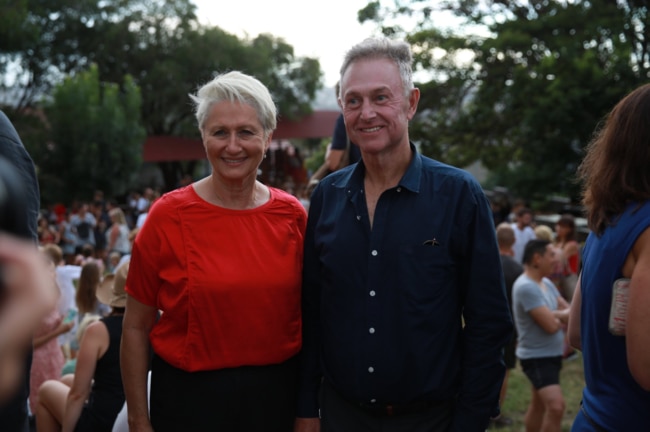 Mr Jones with long-time friend Kerryn Phelps. Picture: Supplied.