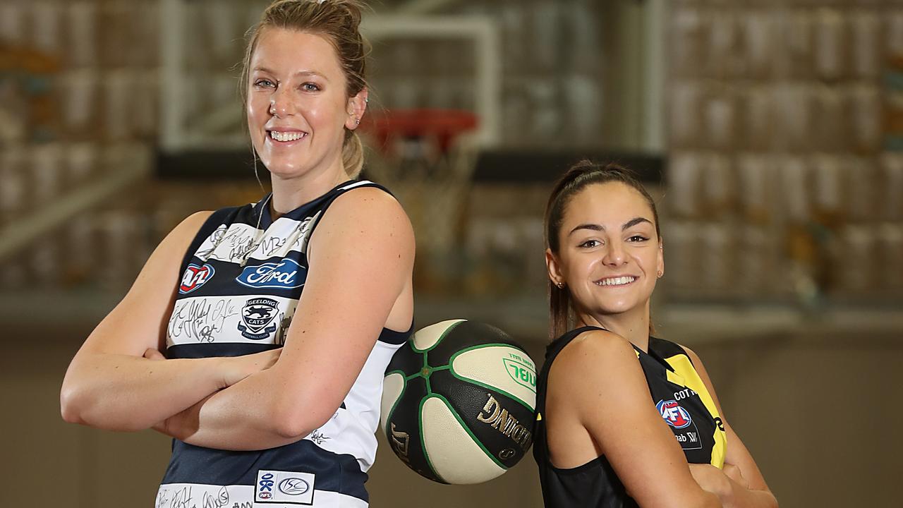 Sara Blicavs and Monique Conti: WNBL teammates in Geelong-Richmond ...