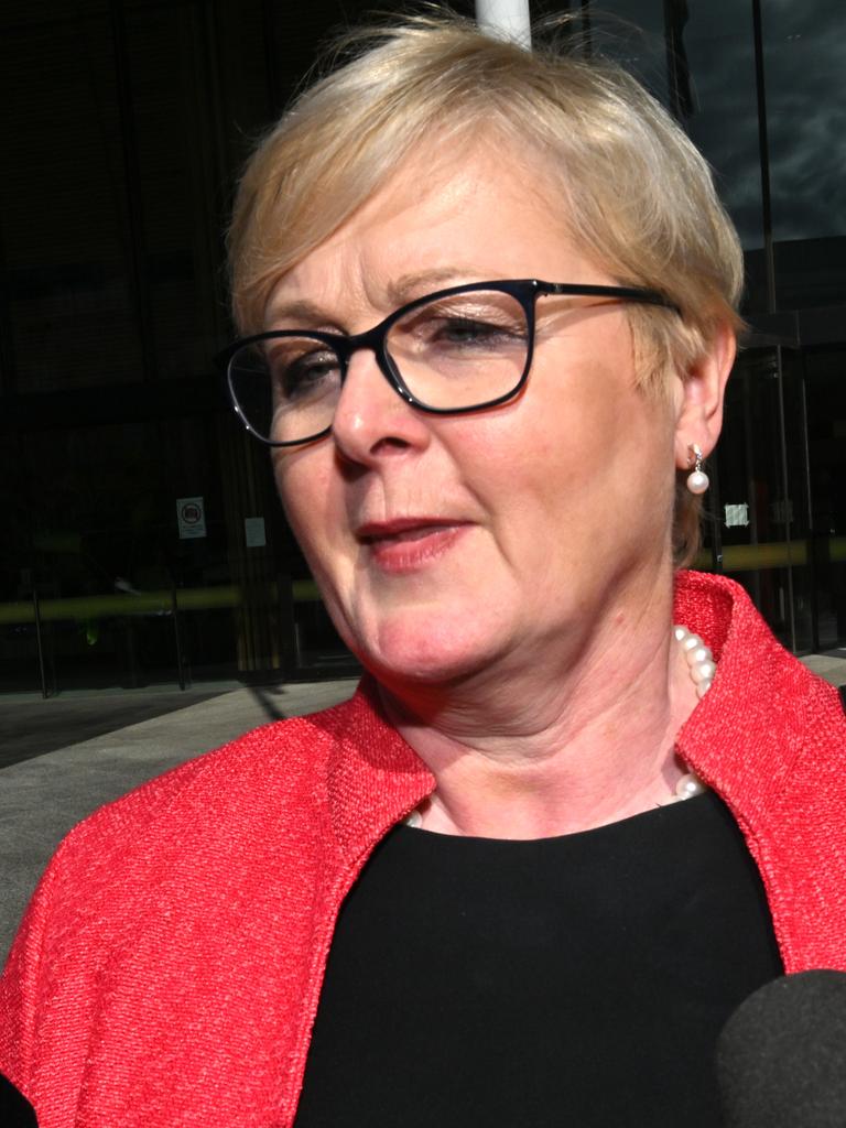 Senator Linda Reynolds outside court on October 17. Picture AAP Image/Mick Tsikas