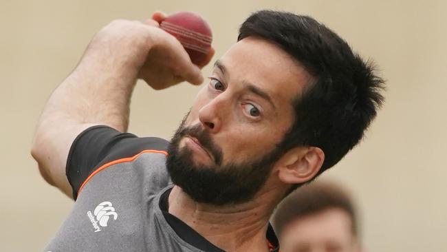 Will Somerville bowls in the SCG nets on Wednesday. Picture: Getty Images