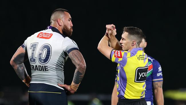 Nelson Asofa-Solomona was put on a report in the Storm’s clash against the Warriors. Picture: NRL Photos