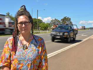 NO BYPASS: Catherine Kelsa said an overpass at the Warrego Hwy and Forest Hill-Fernvale Rd could kill business. Picture: Ebony Graveur