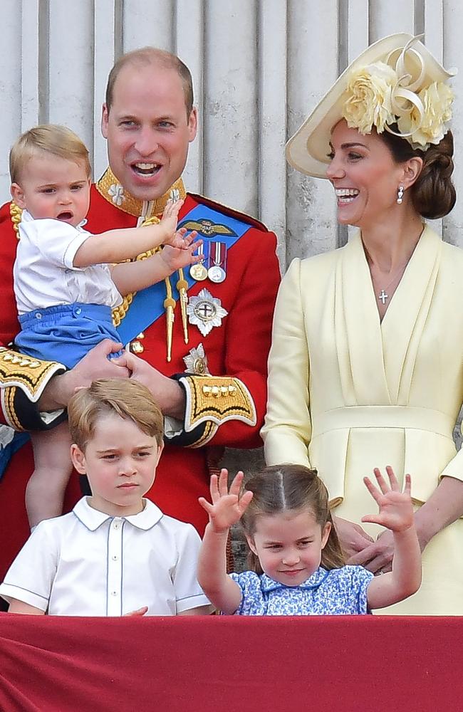 The family of five earlier this month. Picture: Daniel Leal-Olivas/AFP