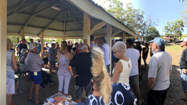 Salisbury residents rally to protest about the proposed development at Rosebank Square. Photo: Dave Roach 