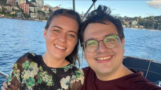 Ms Higgins will pursue a Masters of Business Administration at the University of Sydney next year, while Mr Sharaz is employed at Southern Cross Austereo. Picture Instagram