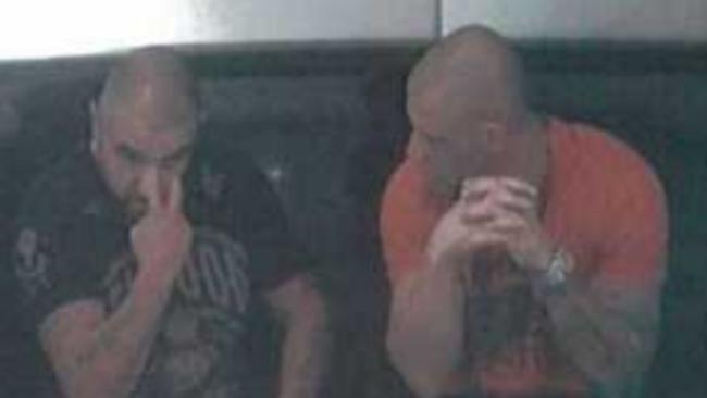 CCTV pictures show Farhad Qaumi and Pasquale Barbaro talking at The Star’s food court area.