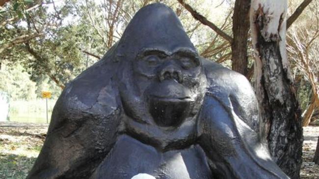 The gorilla sculpture at Sir Joseph Banks Park. Picture: Cheryl Johnstone