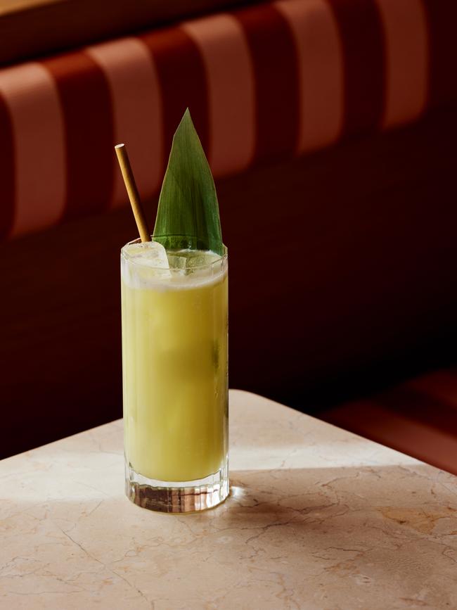 A five-spice tiki juice cocktail.