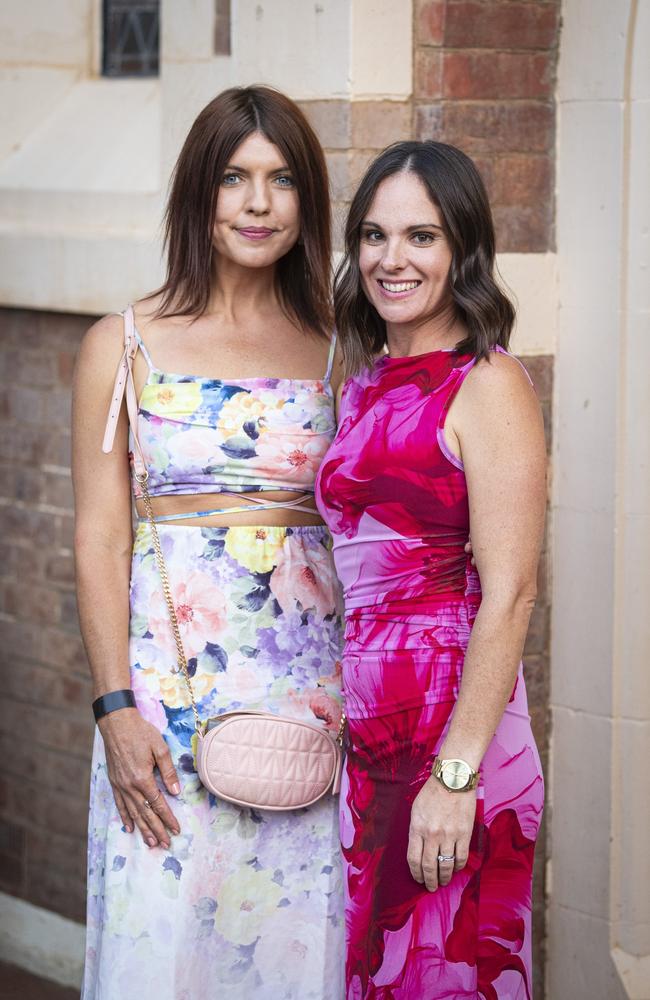 Michelle Williams (left) and Emilie Cawcutt at Toowoomba Fashion Festival at The Armitage Centre, Saturday, March 16, 2024. Picture: Kevin Farmer