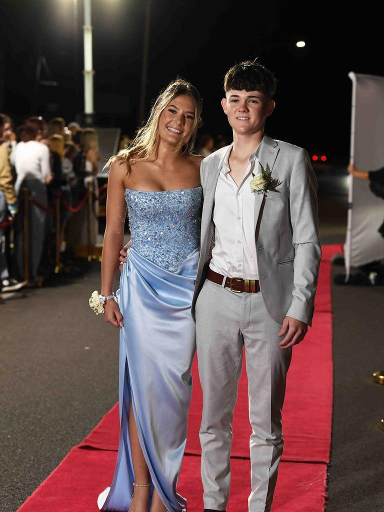 Harry Davies & Emma Baillie at Xavier Catholic College year 12 formals. Picture: Patrick Woods.