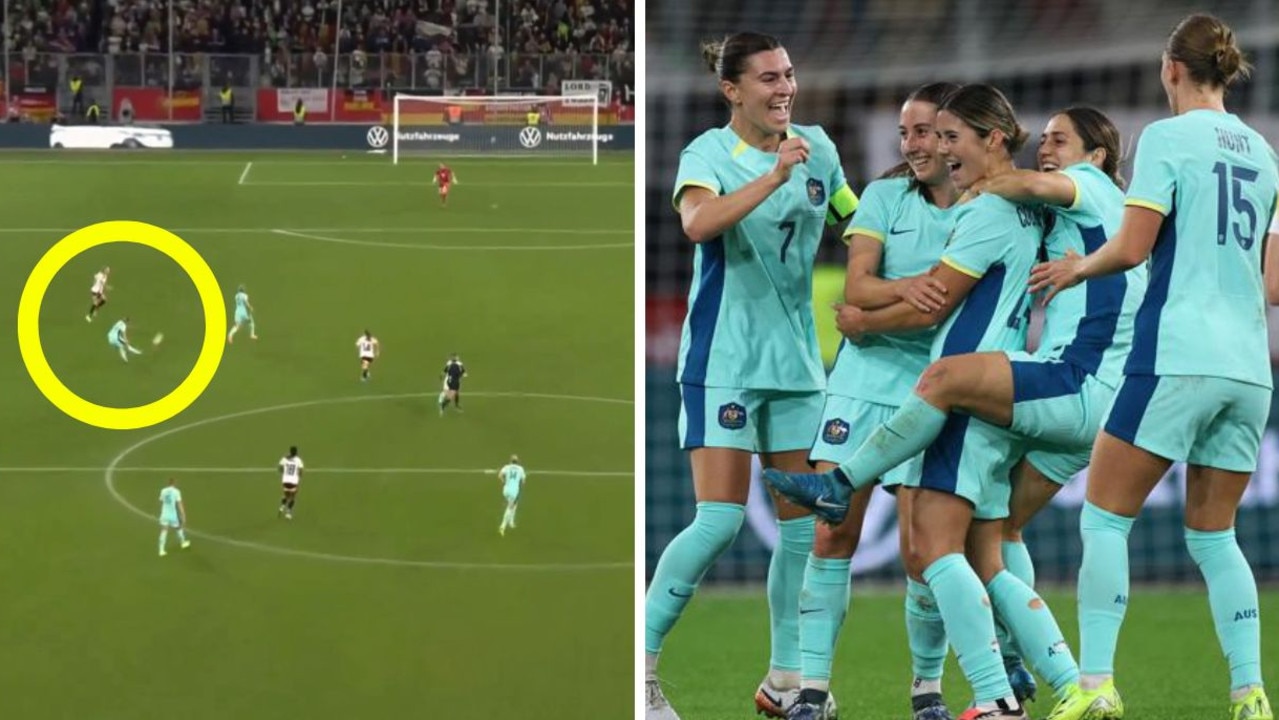 Kyra Cooney-Cross wonder strike powers Matildas to 19-year first against Germany