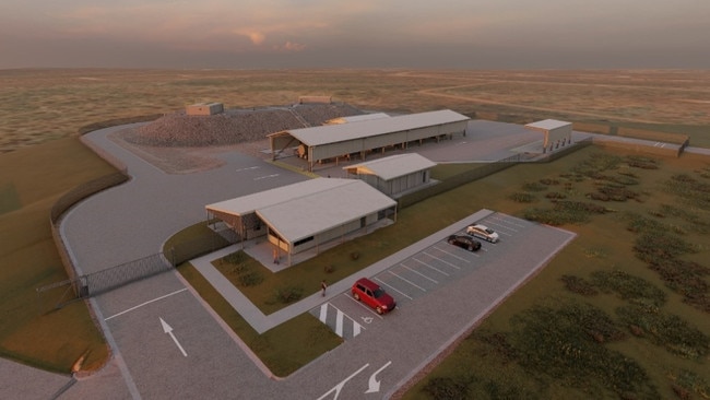 A proposed aviation fuel farm at the base. Picture: Supplied