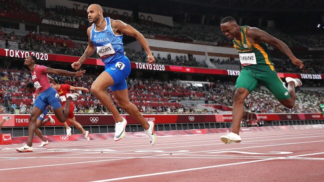 What a shock in the men's 100m.