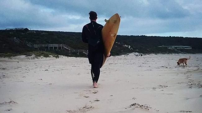 Nathan Lehane was a keen surfer. Picture: supplied