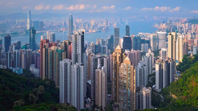 The view from Victoria Peak, Hong Kong.