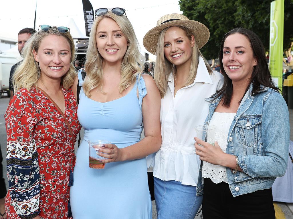 From left, Polly Hannaford, of Battery Point. Olivia Castrisios, of Mount Stuart. Rosie MacDonald, of Lauderdale, and Millie Catchpool, of Battery Point. Picture: LUKE BOWDEN