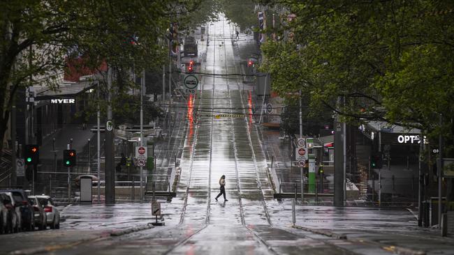 Victoria’s long lockdown extended until the state and then Melbourne had zero community transmissions. That is an extreme, even absurd measure for opening up, writes Jack the Insider. Picture: Getty Images