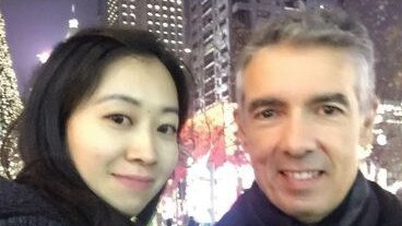 iProsperity Group director, Xialou (Belinda) Li and Canada Bay Mayor Angelo Tsirekas in China. Picture: ICAC