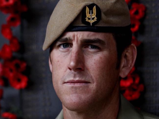 SAS Corporal Ben (Benjamin) Roberts-Smith VC, at the Australian War Memorial in Canberra. Pic Ray Strange